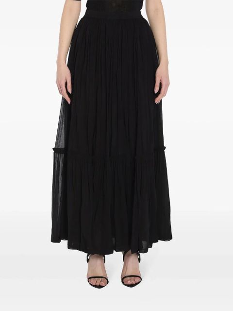 Saint Laurent ruffled skirt - Black - zdjęcie produktu nr 1