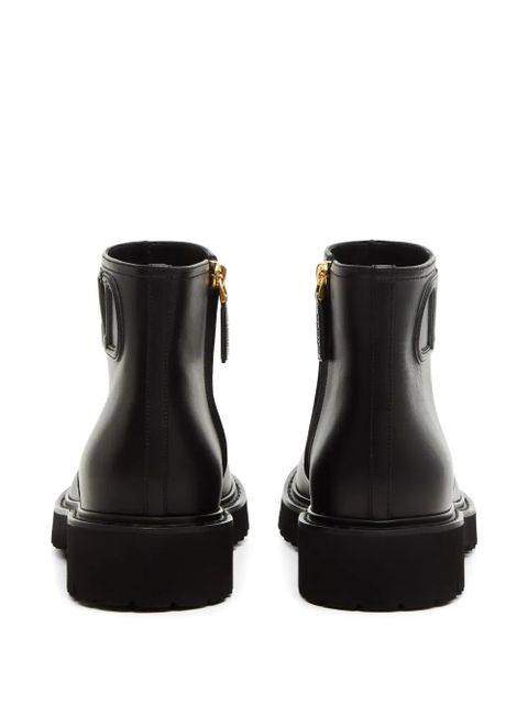 Valentino Garavani Fill Me calfskin ankle boots 35 mm - Black