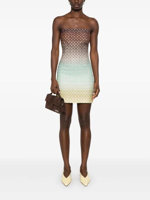 Missoni metallic-threading mini dress - Green - zdjęcie produktu nr 2