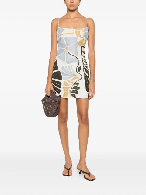 SIR. Lola square-neck mini dress - Neutrals - zdjęcie produktu nr 2