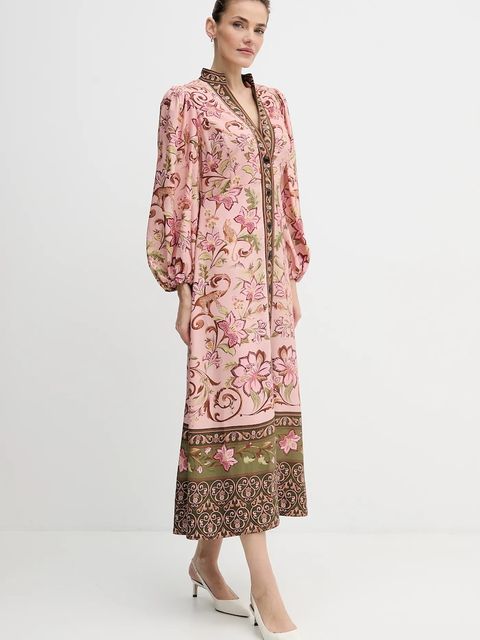 Barbour sukienka x Farm Rio kolor multicolor maxi rozkloszowana LDR0960 - zdjęcie produktu nr 2