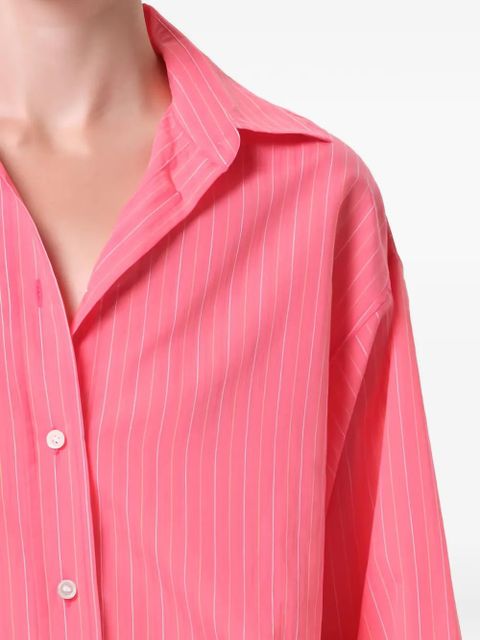 AGOLDE Sona pinstriped shirt - Pink