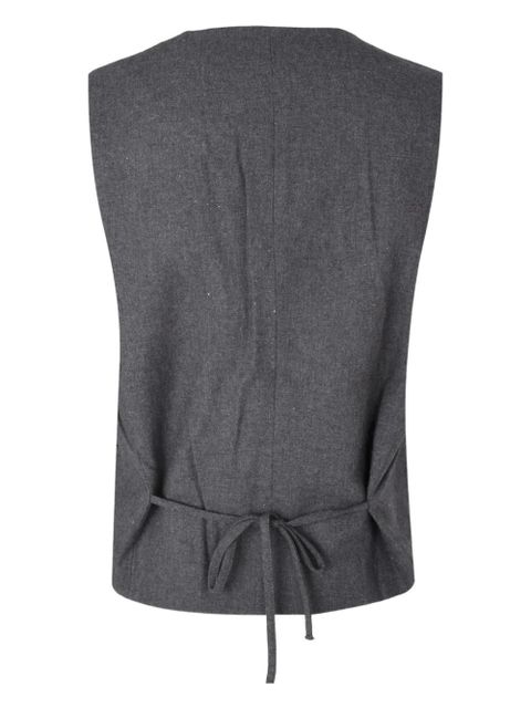 ALOHAS lace-up vest - Grey