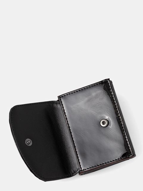 Diesel portfel 1DR 2.0 1DR TRI FOLD COIN XS damski kolor czarny X10391.P8008 - zdjęcie produktu nr 2