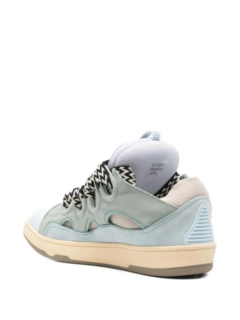 Lanvin lace-up leather sneakers - Blue