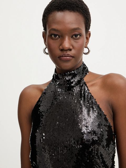 Haveone sukienka kolor czarny mini dopasowana AGE-P076