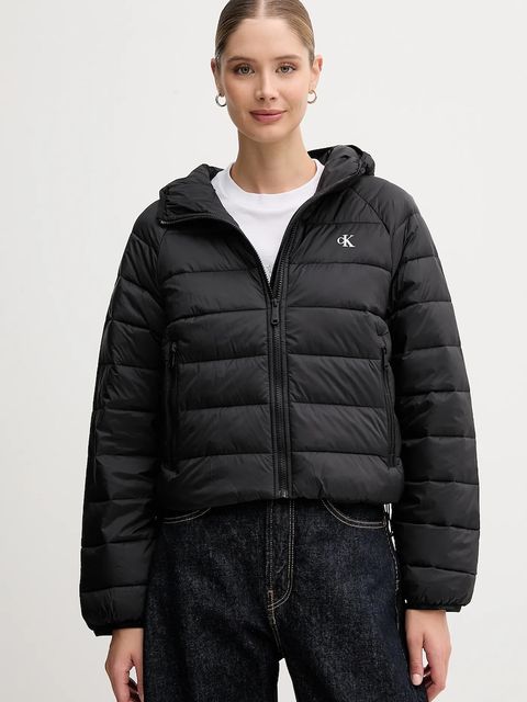 Calvin Klein Jeans kurtka kolor czarny przejściowa LV047C510G - zdjęcie produktu nr 1