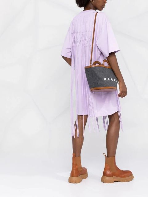 Marni logo-print tote bag - Blue - zdjęcie produktu nr 2