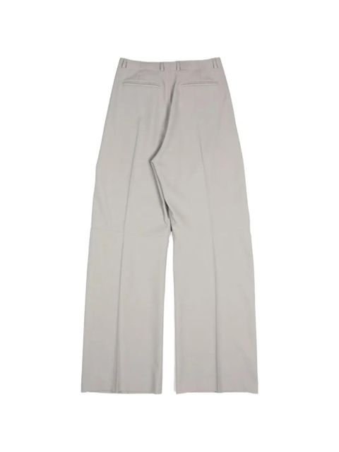 MM6 Maison Margiela pleated wide-leg trousers - Neutrals