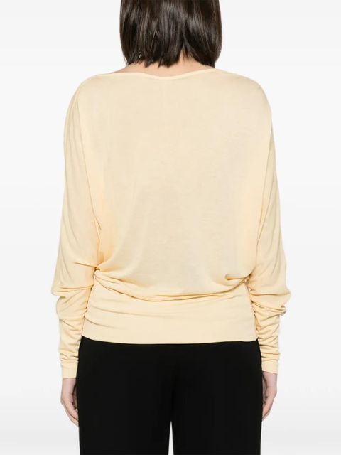TOTEME boat-neck jersey sweater - Yellow