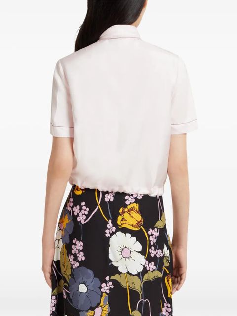 Marni contrast-stitching blouse - Pink