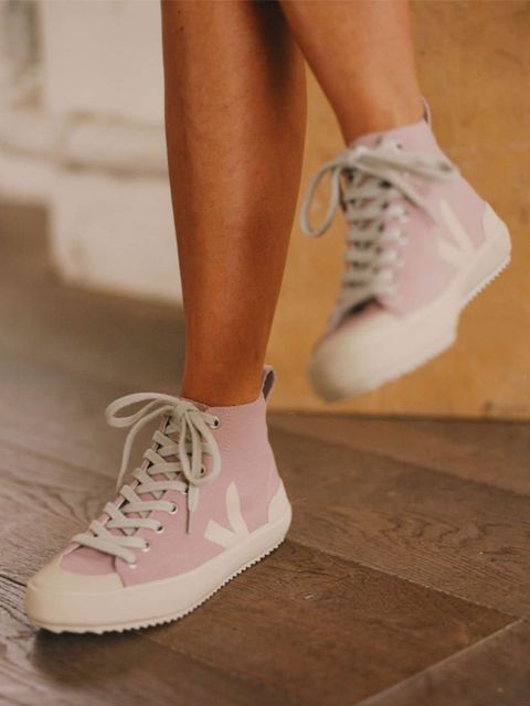 VEJA - Różowe trampki do kostki Nova Ht - zdjęcie produktu nr 2