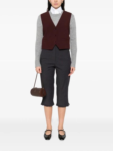 Maje button-fastening sleeveless vest - Red - zdjęcie produktu nr 2