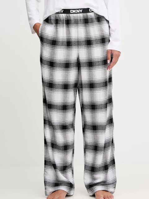 Dkny piżama z dodatkiem bawełny damska kolor biały YI80064