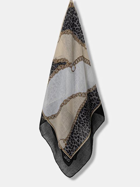 Liu Jo chusta damska kolor czarny wzorzysta 2F5074.T0300 - zdjęcie produktu nr 1