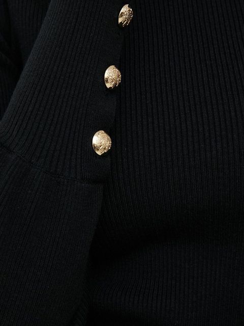 Lauren Ralph Lauren sweter damski kolor czarny lekki z golfem