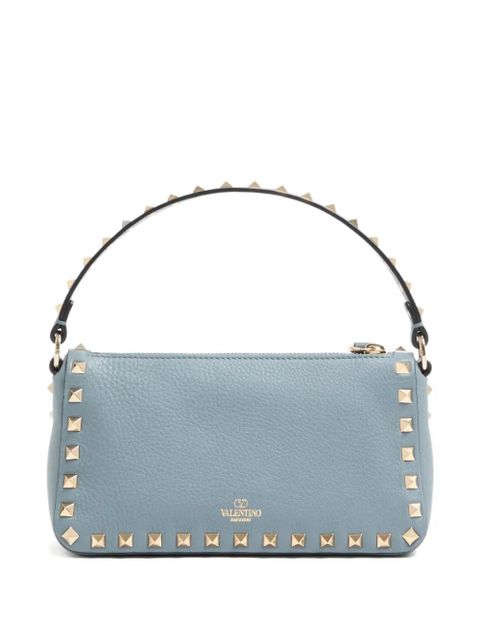 Valentino Garavani small Rockstud grained shoulder bag - Blue - zdjęcie produktu nr 1