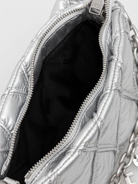 Diesel torebka CHARM-D CHARM-D POUCH kolor srebrny X10286.P8240