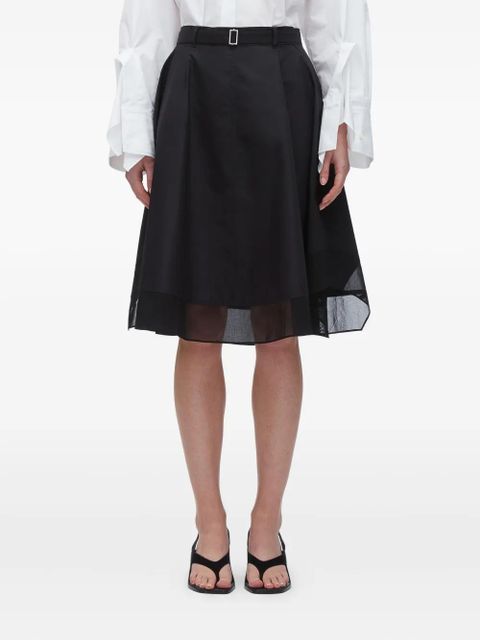 3.1 Phillip Lim belted layered skirt - Black