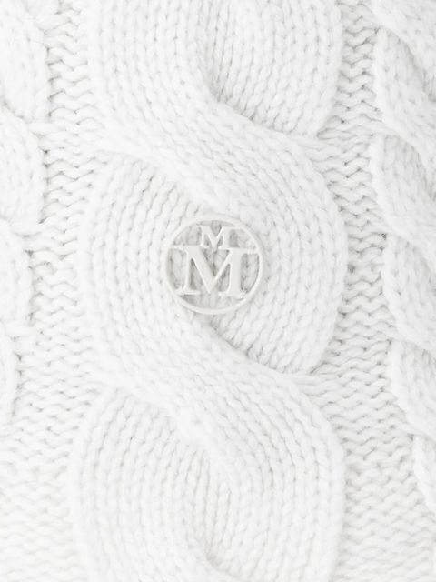 Maison Michel Clem cable-knit bucket hat - White - zdjęcie produktu nr 2