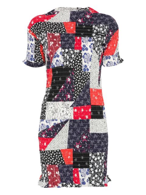 Miu Miu patchwork mini dress - Blue - zdjęcie produktu nr 1