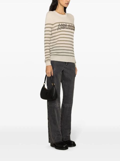 Zadig&Voltaire Mon Amour striped jumper - Neutrals
