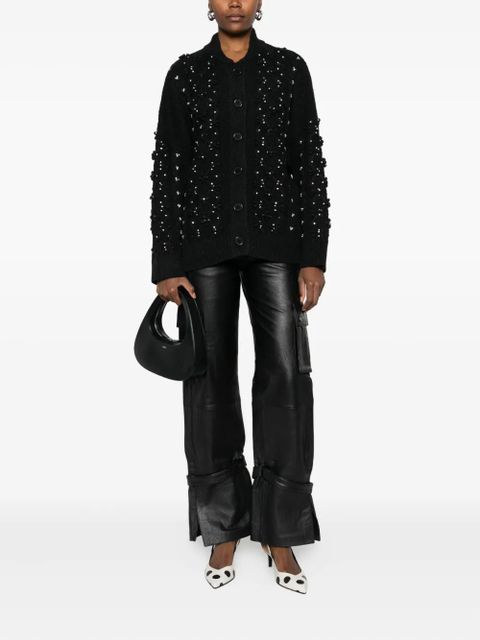Essentiel Antwerp rhinestone-embellished cardigan - Black