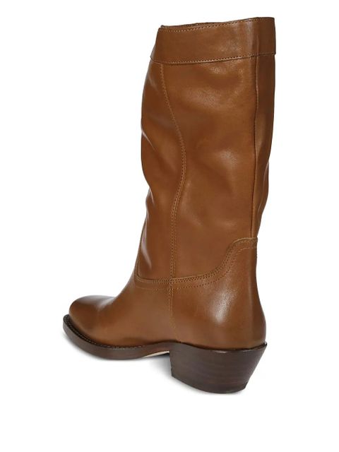 MARANT ÉTOILE leather boots - Brown