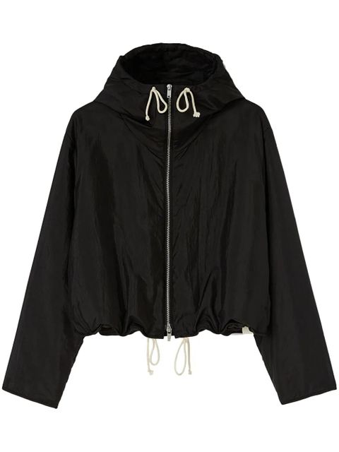 Jil Sander zip-up hooded jacket - Black - zdjęcie produktu nr 1