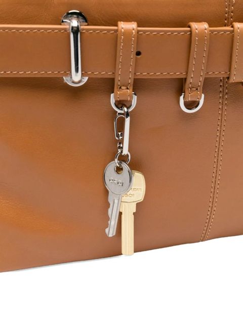 Osoi Brocle buckle shoulder bag - Brown