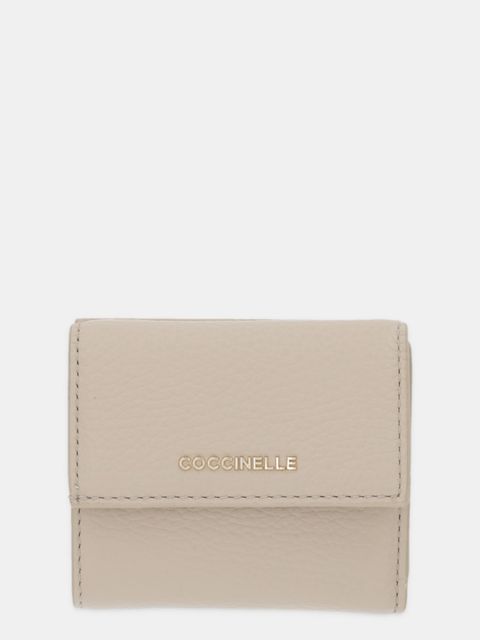Coccinelle portfel skórzany damski kolor beżowy E2 MW5 11 B8 01 - zdjęcie produktu nr 1