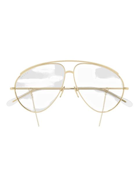 Gucci Eyewear pilot sunglasses - Gold