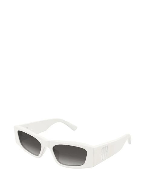 Balenciaga Eyewear rectangle logo sunglasses - White - zdjęcie produktu nr 2
