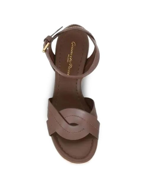 Gianvito Rossi crossover platform sandals - Brown