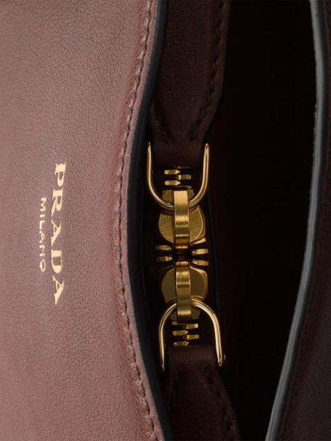 Prada large leather tote bag - Brown