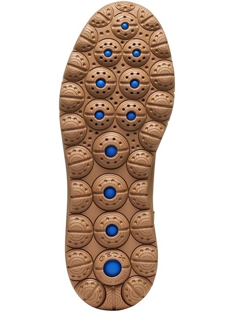 Geox botki zamszowe D SPHERICA 4X4 B ABX damskie kolor brązowy na płaskim obcasie lekko ocieplone D5626B 00022 C6372