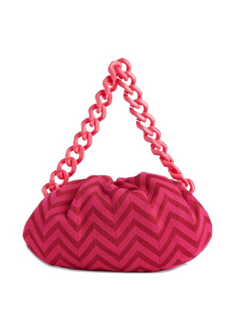 Missoni large Zigzag-pattern clutch bag - Pink