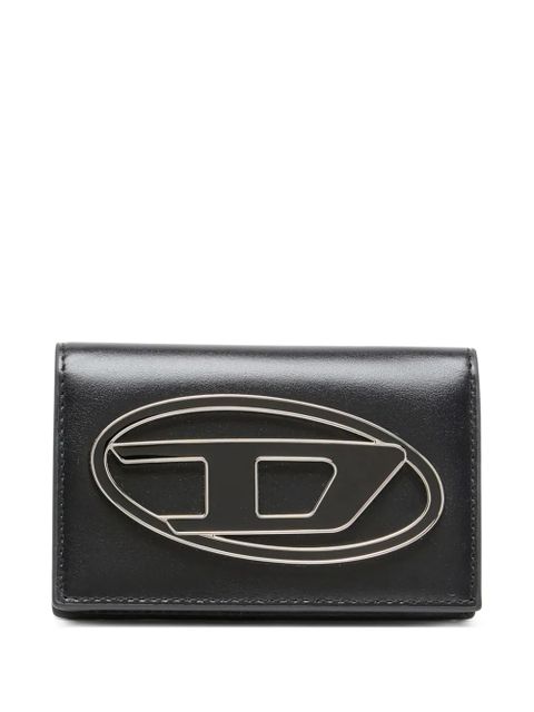 Diesel 1DR metallic-logo cardholder - Black - zdjęcie produktu nr 1