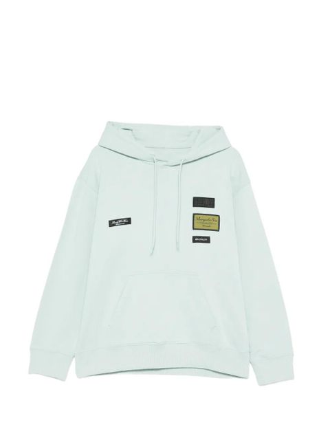 MM6 Maison Margiela logo-patch hoodie - Green - zdjęcie produktu nr 1