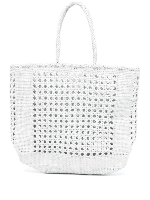 DRAGON DIFFUSION NS Cannage tote bag - White