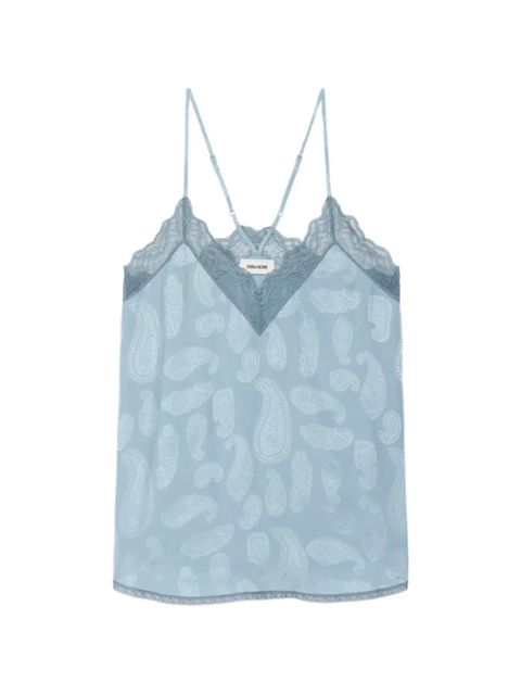 Zadig&Voltaire CHRISTY paisley-print top - Blue - zdjęcie produktu nr 1