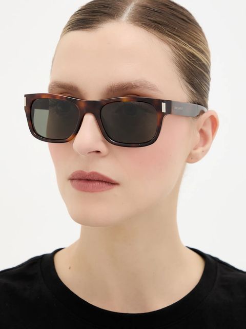 Saint Laurent okulary przeciwsłoneczne kolor brązowy SL 83