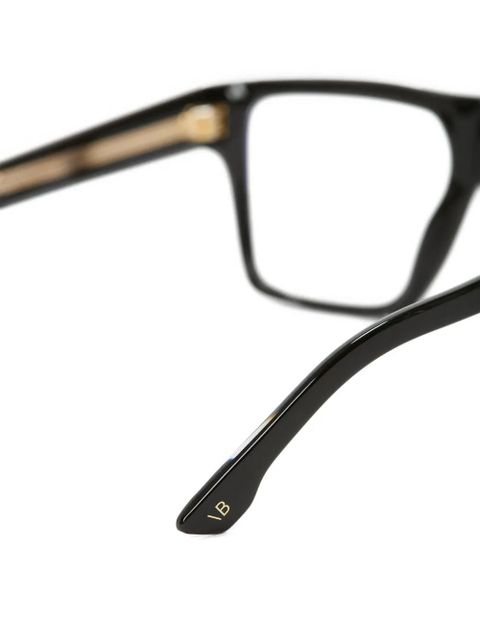 Victoria Beckham flat-top square-frame glasses - Black