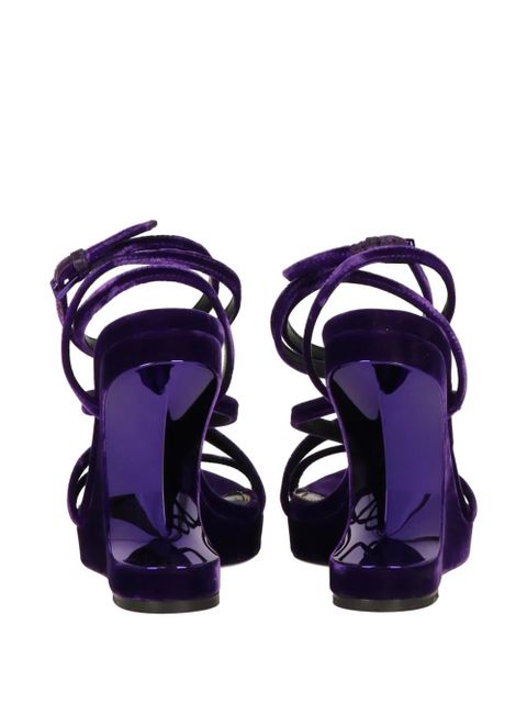 TOM FORD wraparound strap sandals - Purple
