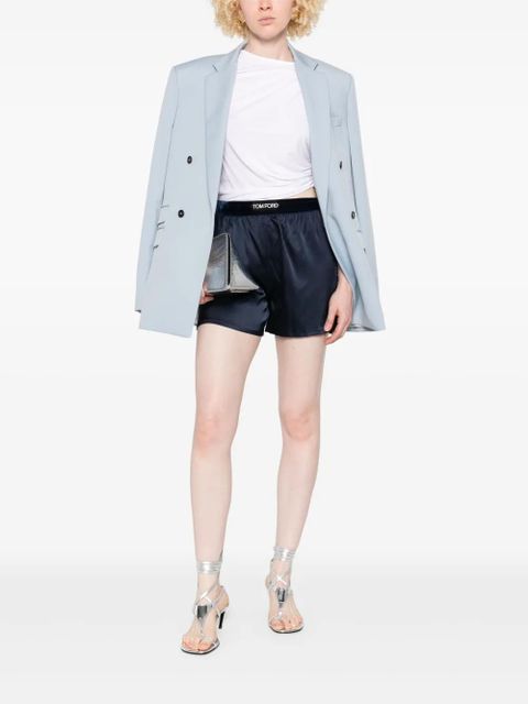 TOM FORD satin shorts - Blue - zdjęcie produktu nr 2