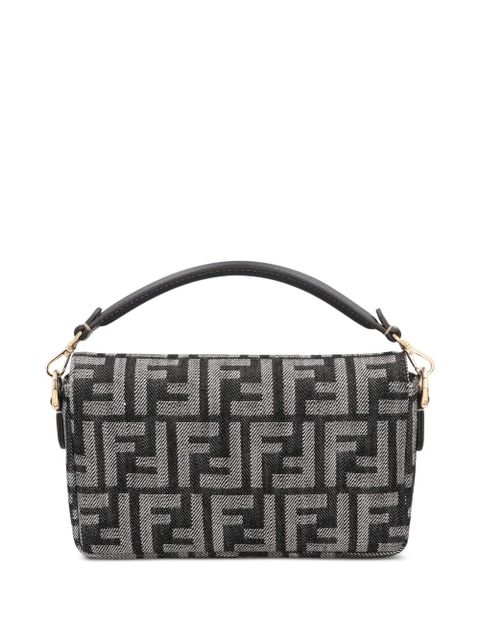 FENDI mini Baguette tote bag - Black - zdjęcie produktu nr 2