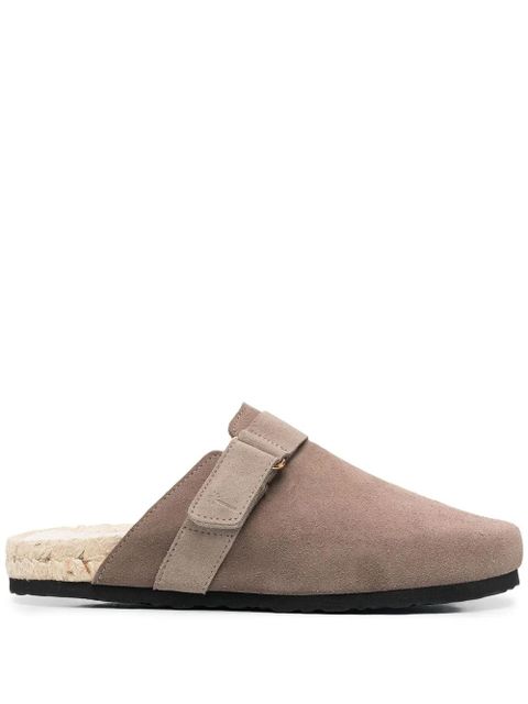 Manebi suede round-toe mules - Brown - zdjęcie produktu nr 1