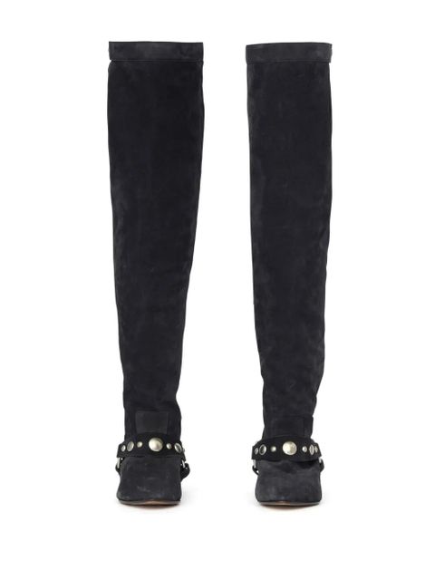 ISABEL MARANT Selize thigh-high boots - Black