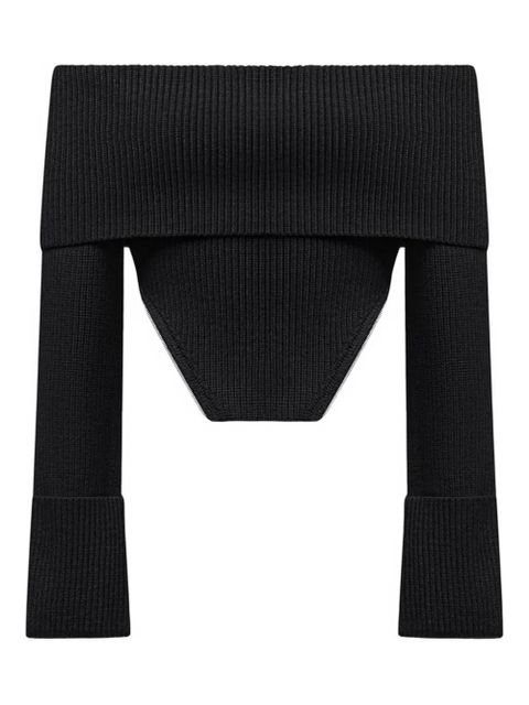 Manière De Voir zip-detail sweater - Black - zdjęcie produktu nr 1