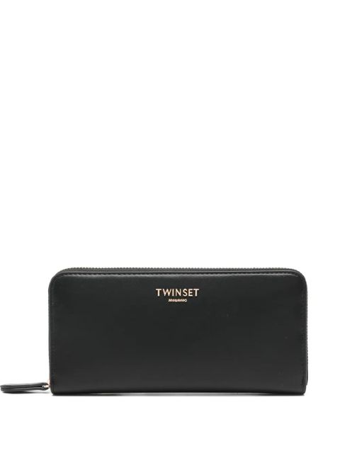 TWINSET logo-appliqué wallet - Black - zdjęcie produktu nr 1
